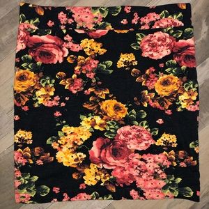 Forever 21 Floral Pencil Skirt